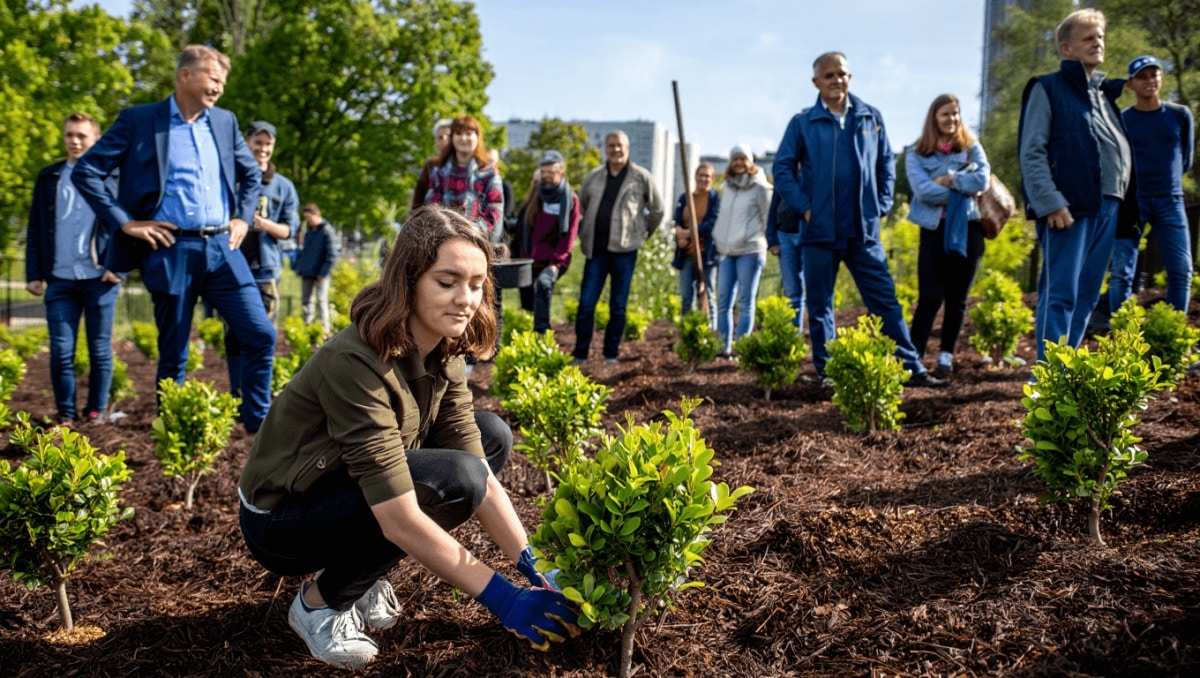 Plantación de 500 nuevos árboles y arbustos en el Parque Guadalete