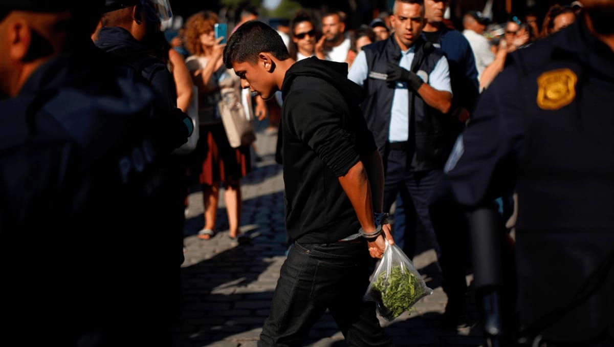 Detenido en San Telmo un joven con más de 40 gramos de hachís y marihuana