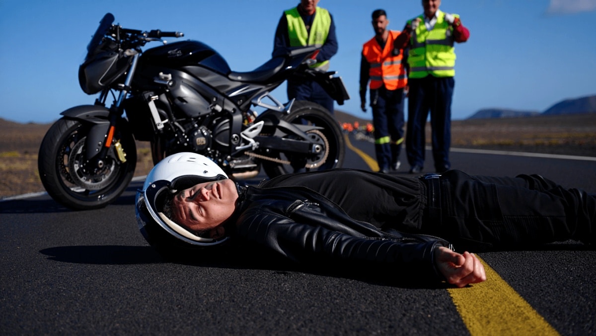 Un motorista, en estado crítico tras caer de su motocicleta en el sur de Gran Canaria