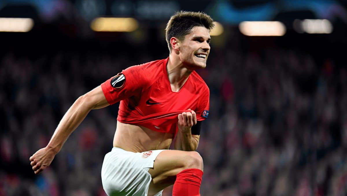 Petar Stanic, ante el Jagiellonia la pasada temporada.