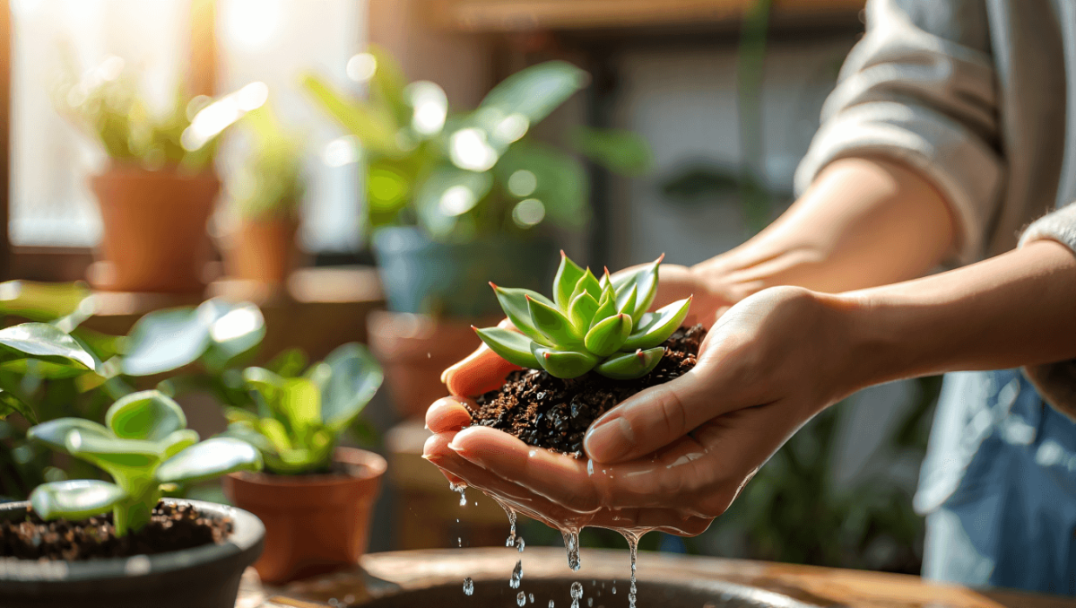 Riego de plantas según la estación