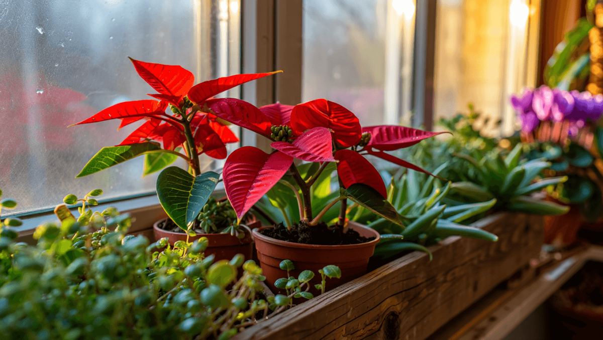 Colores de invierno en el jardín