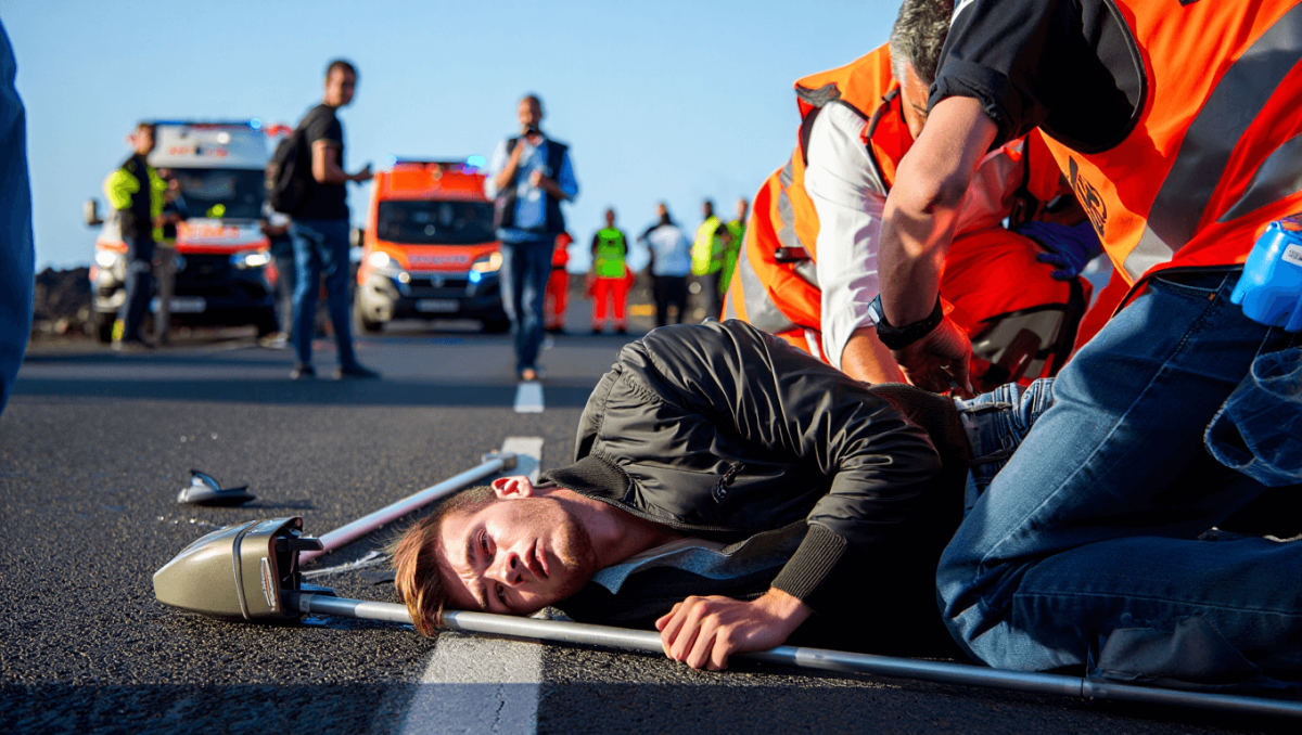 Un joven, grave tras colisionar contra una farola en Lanzarote