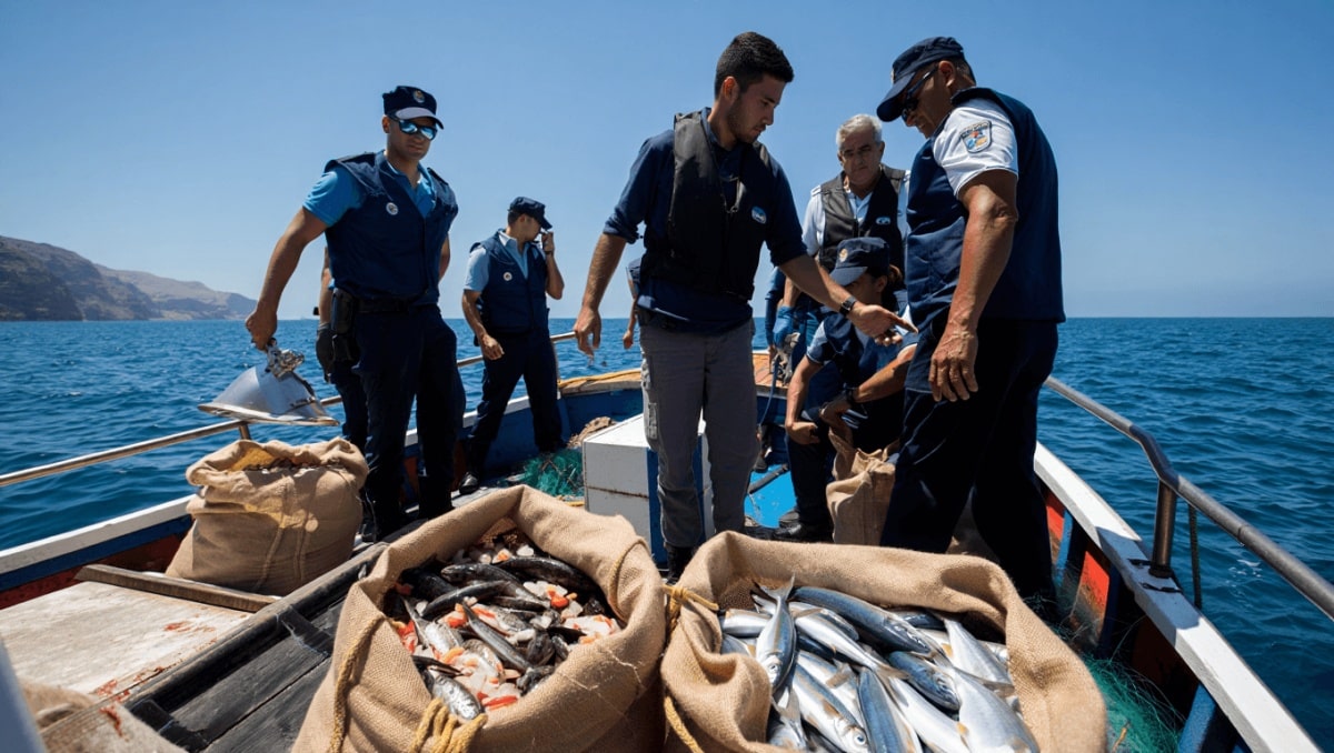 Interceptada una embarcación con más de 62 kilos de pesca ilegal en la costa de Gran Canaria