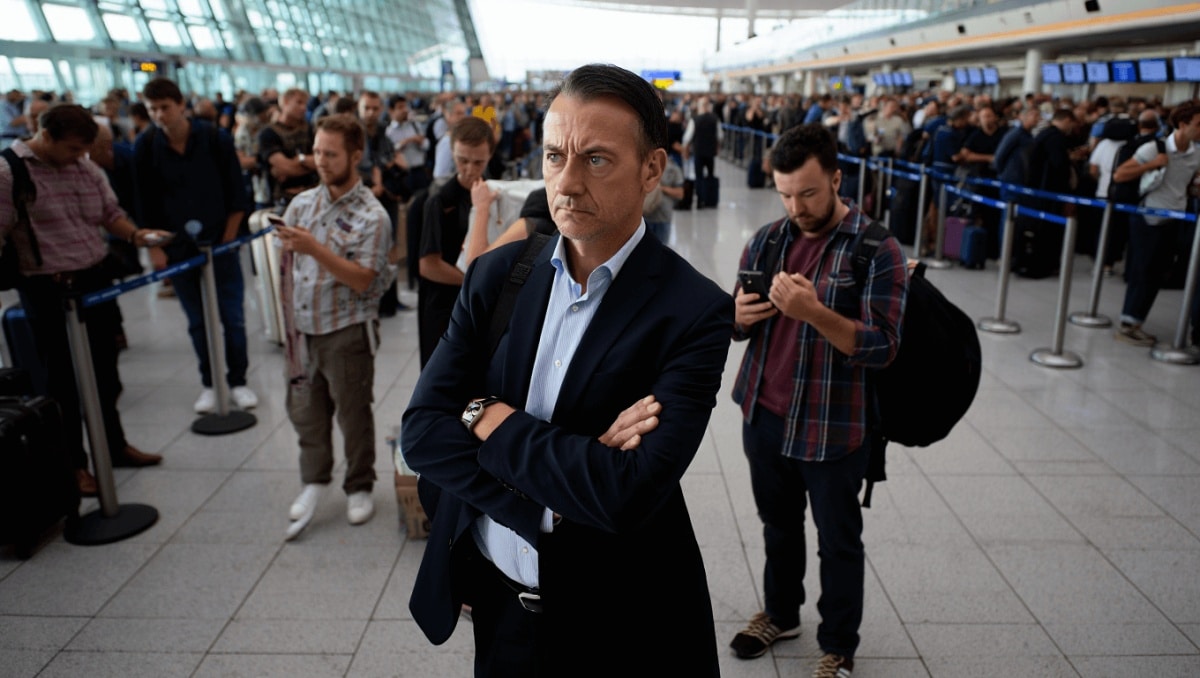 
                            Los hoteleros de Tenerife critican la pasividad de Hereu ante las largas colas del aeropuerto                        