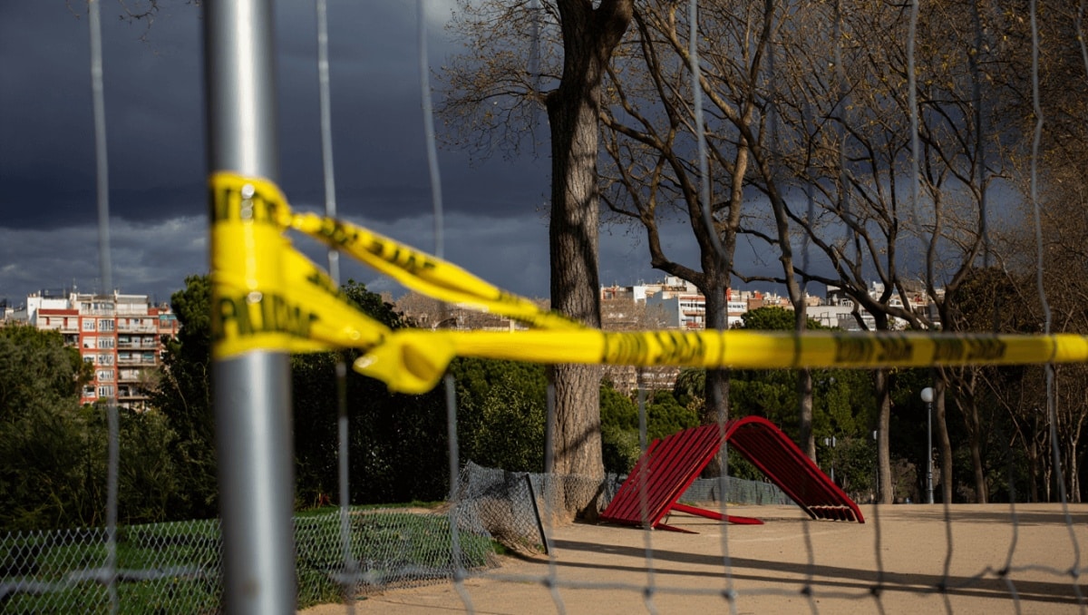 Cierre de parques y jardines en Barcelona por borrasca