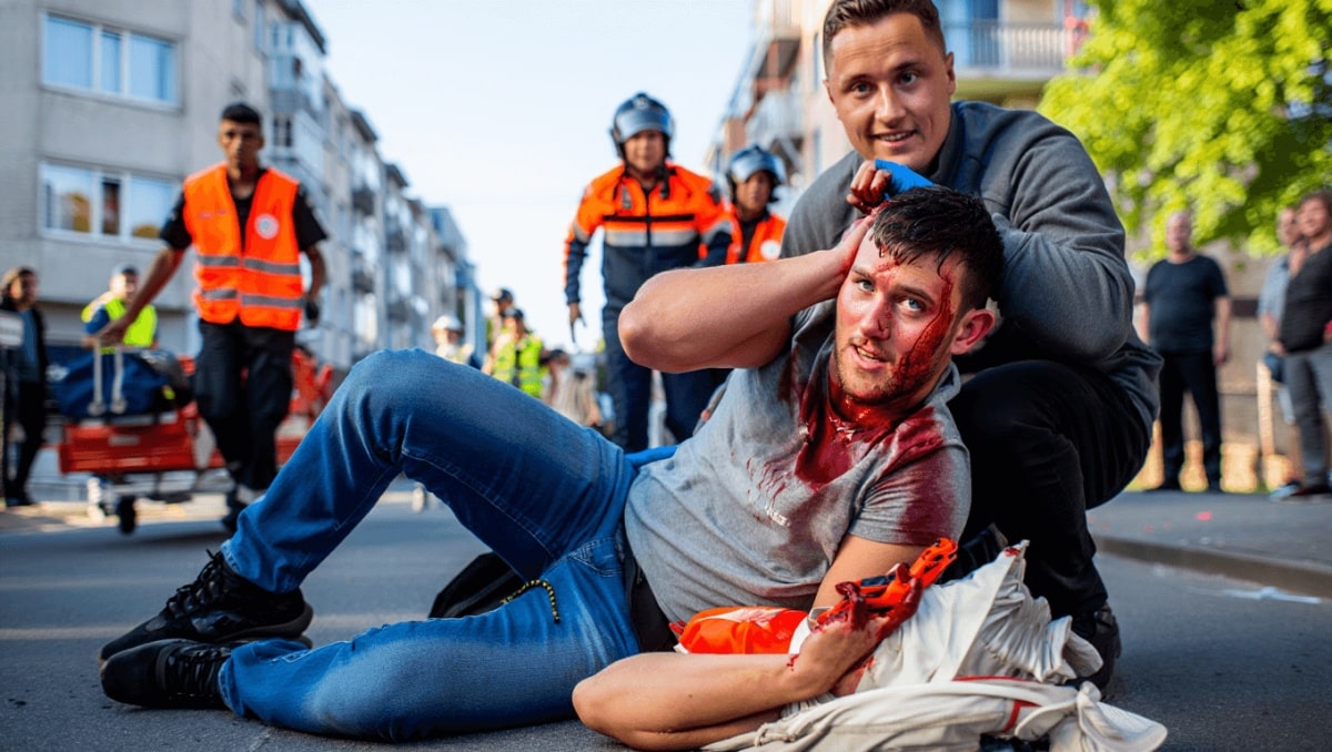 Una discusión por dinero acaba con un detenido por agredir a otro con un arma blanca en la cabeza
