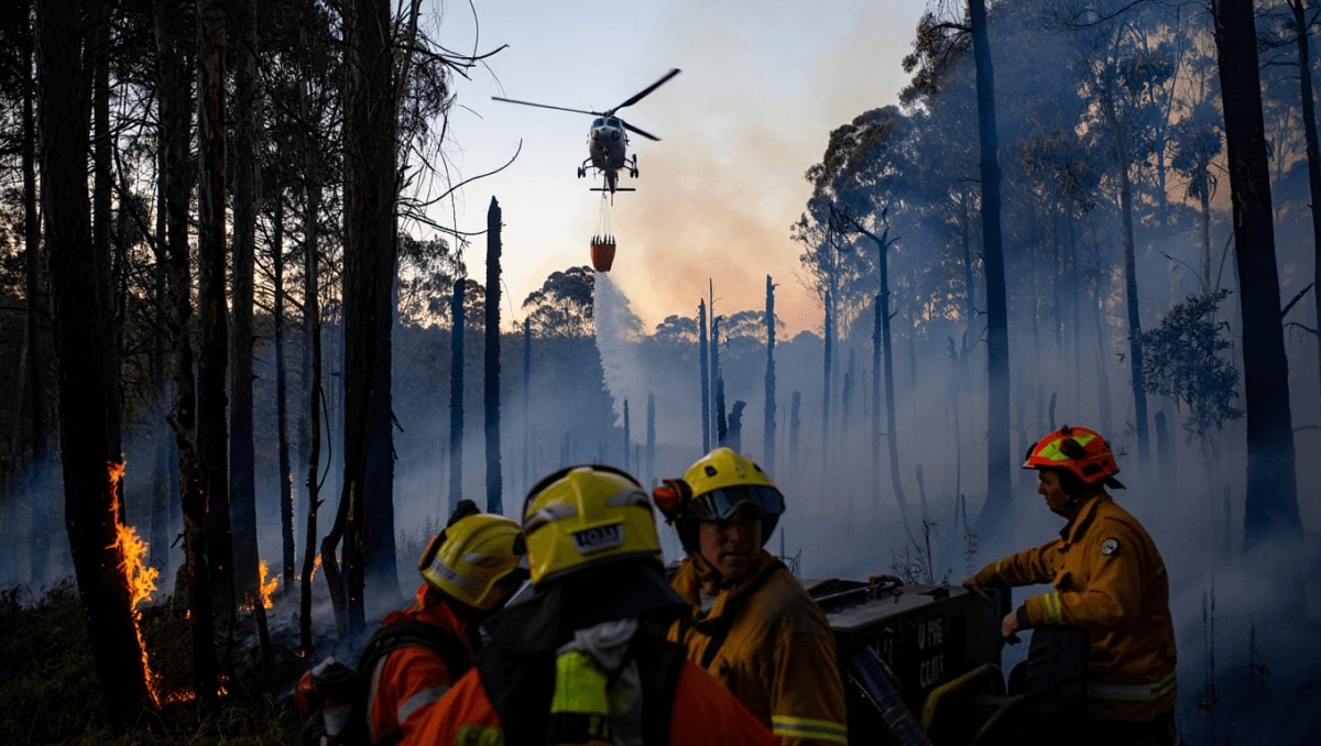 Incendio en Parque Nacional Lanín