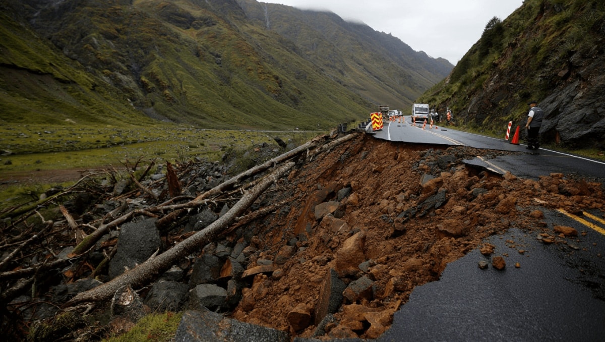 Un desprendimiento corta la carretera que conecta Valsequillo con Las Vegas