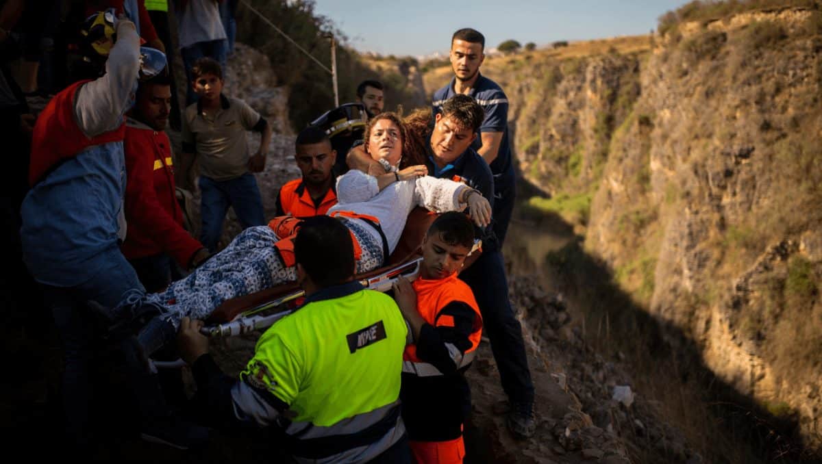 Rescatan a una mujer de un barranco en Santa María de Guía
