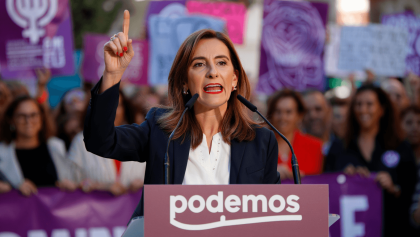 Podemos reivindica en el 8-M el ‘No a la guerra’ para hacer frente a Donald Trump