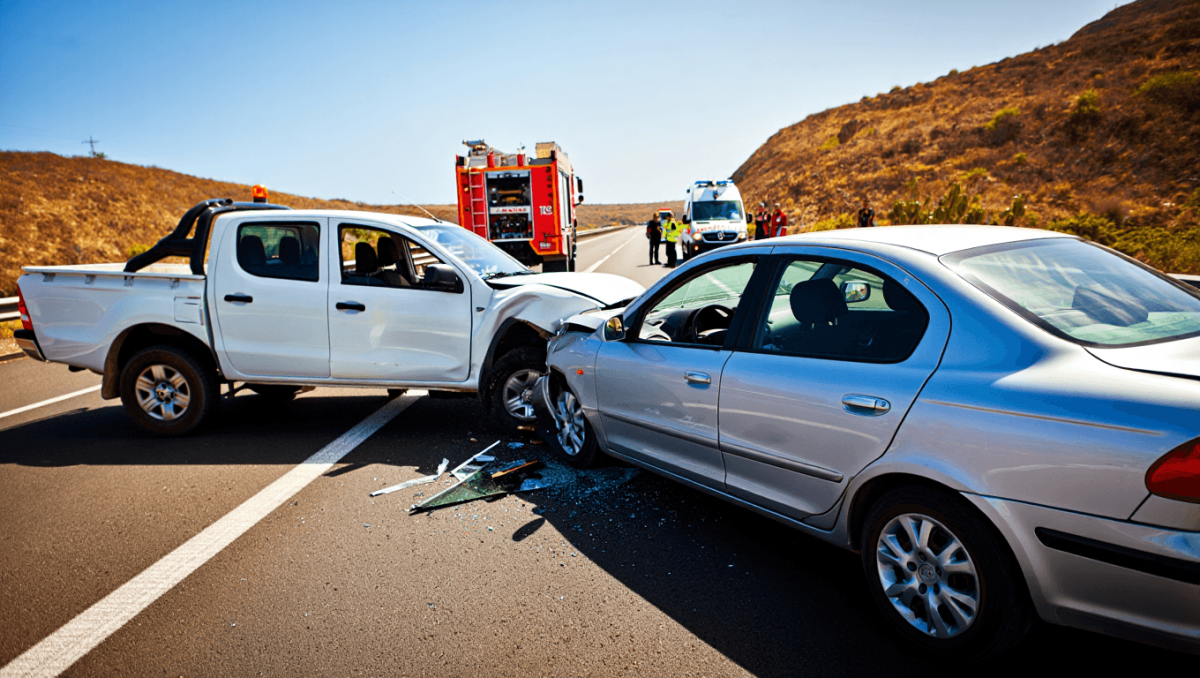 Un herido leve en un accidente en la GC-200 a la altura de El Hornillo (Mogán)