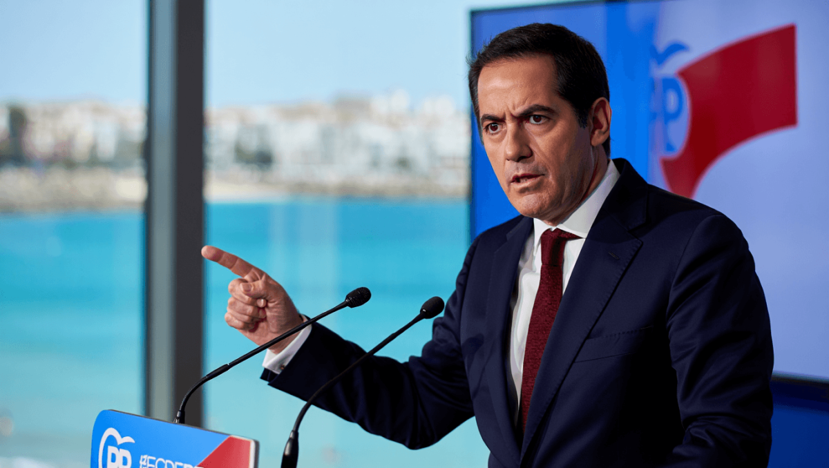 Tellado entona en Ibiza el «Armengol dimisión» porque «está cercada por la corrupción»