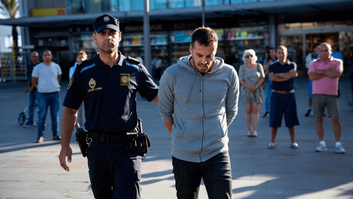 Un hombre es detenido en Mogán por presunto menudeo de cocaína en el centro comercial de Puerto Rico