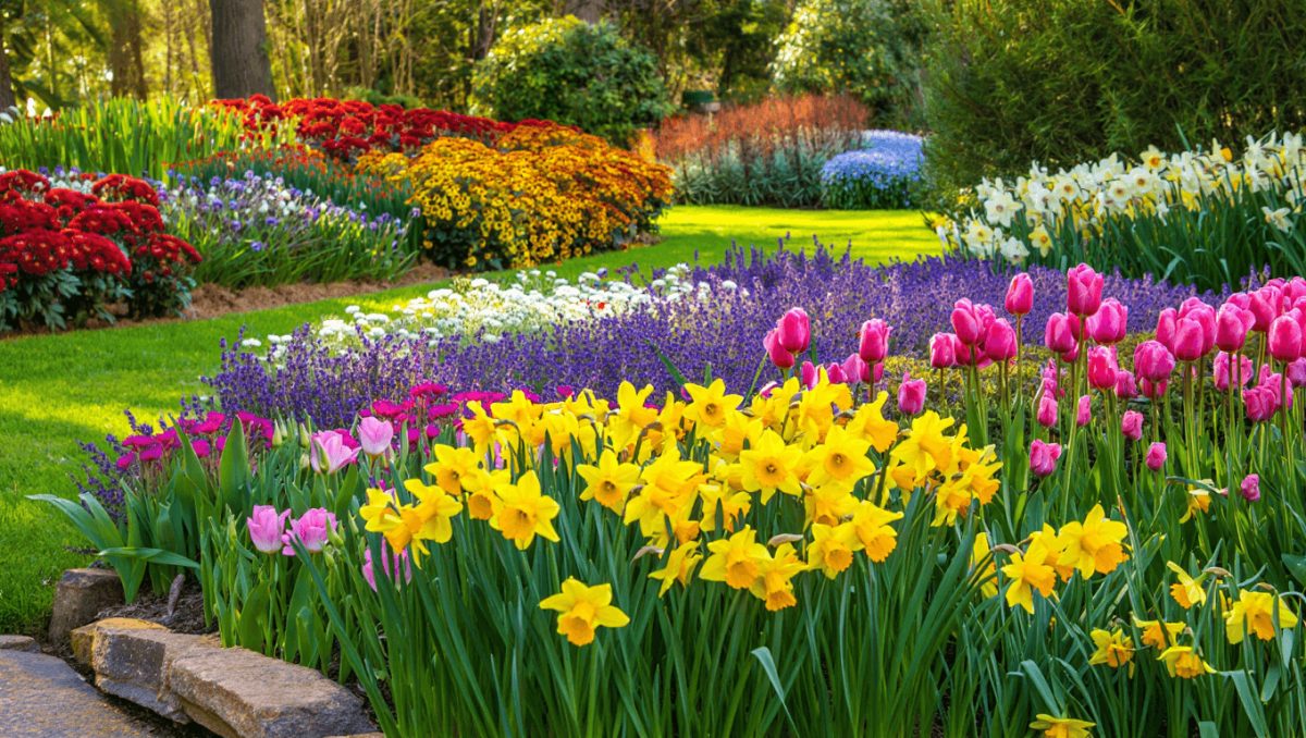Guía de floración estacional y combinaciones de color