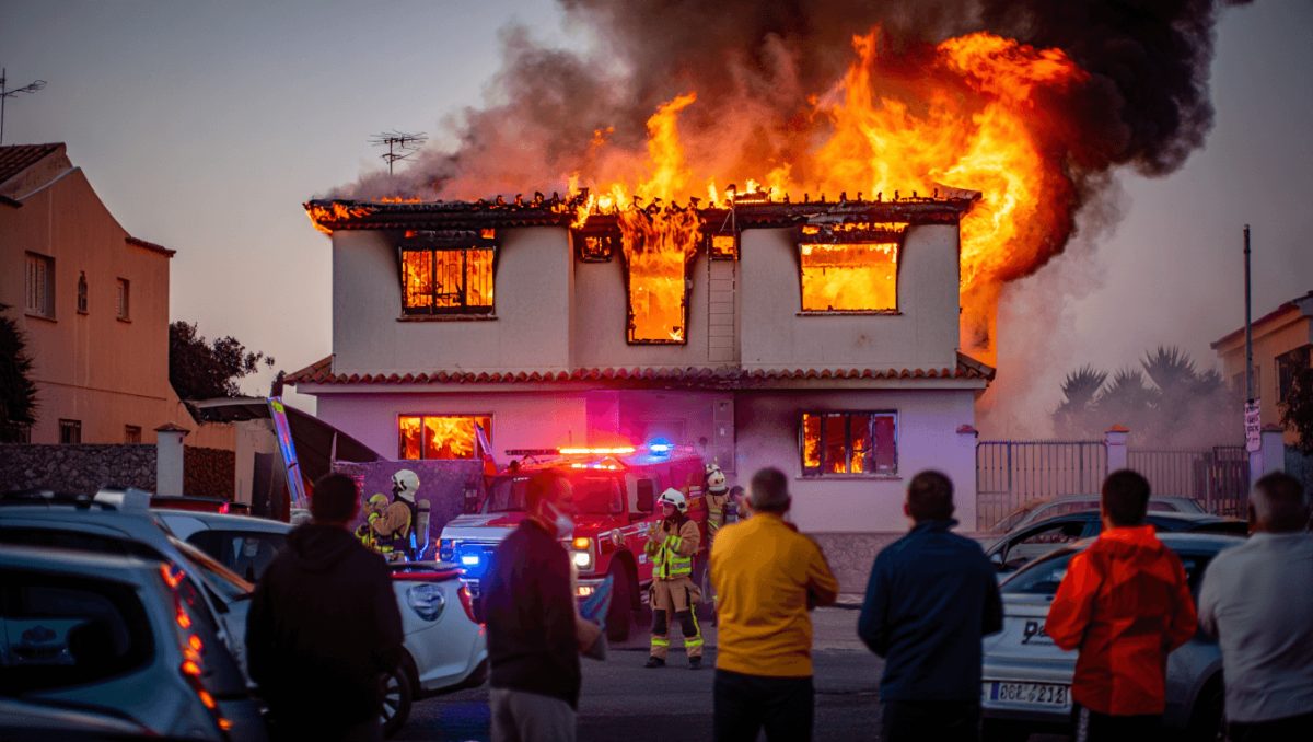 Arde una vivienda en Puerto del Carmen