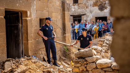 Intervención policial ante el deterioro y saqueo de los Molinos de Samarín