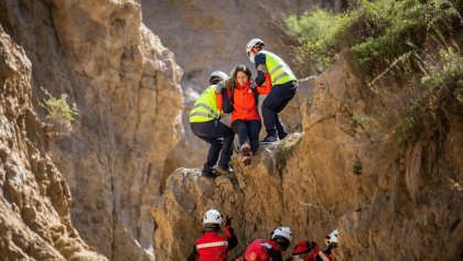 Rescatan a una mujer que se cayó en el barranco de Los Cernícalos mientras hacía senderismo
