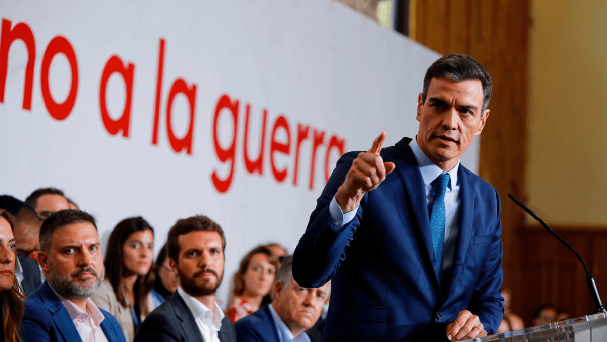 Sánchez acusa a Feijóo y Abascal de defender la guerra a costa del bolsillo de los ciudadanos