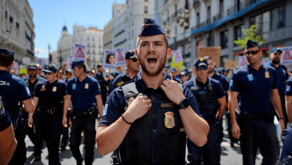 Policías y guardias civiles reivindican la equiparación salarial y la jubilación anticipada