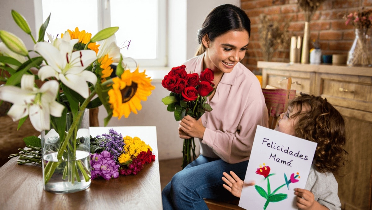 flores en el Día de las Madres