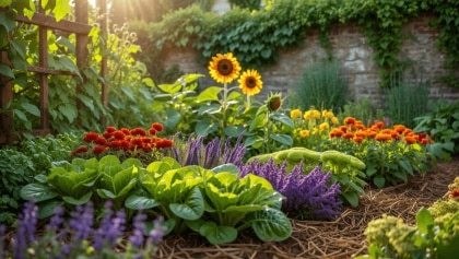 Plantas que protegen el huerto y decoran el jardín