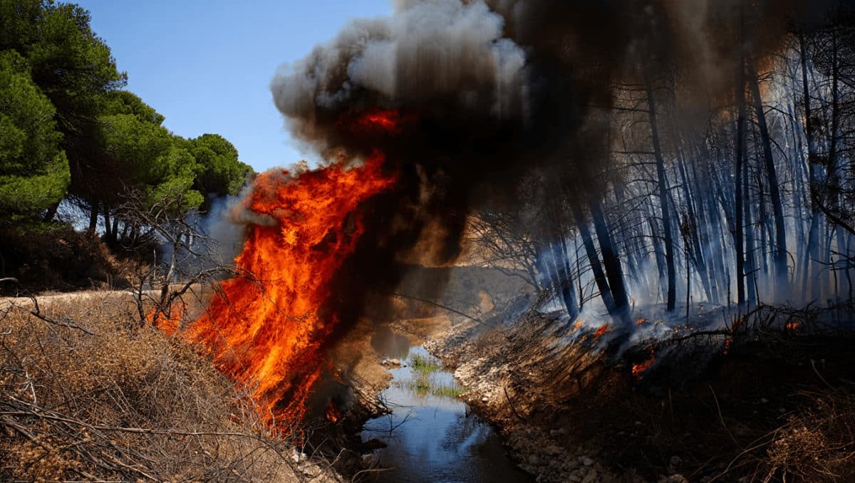 Incendio forestal en Córdoba
