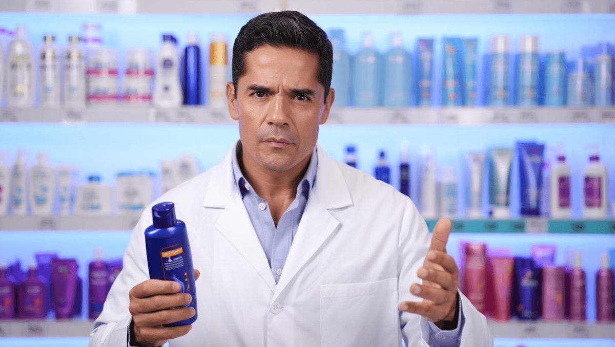 Héctor Núñez, farmacéutico: "El agua fría no sella la fibra capilar ni mejora el brillo, solo deja residuos en el pelo y por eso se ve brillante"