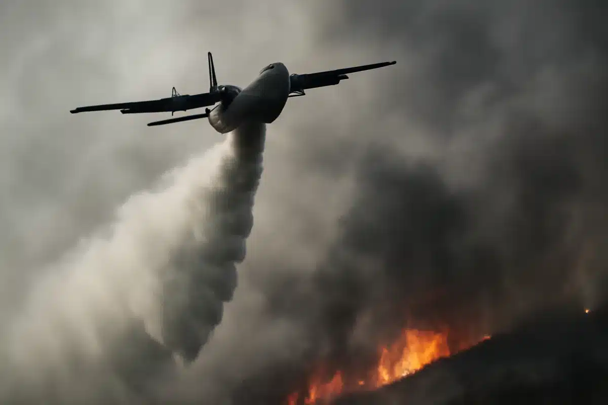 Líquido retardante del A400M: cómo frena el avance de incendios