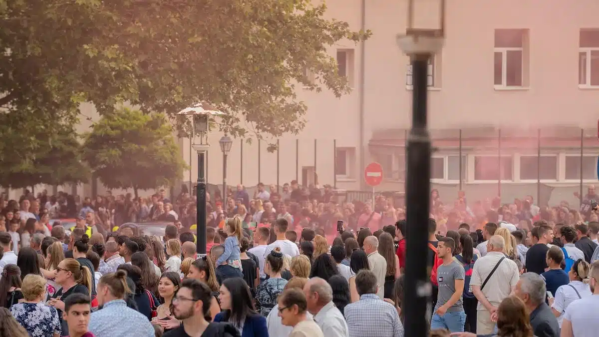 Proyección y alfombra roja en un festival internacional de cine