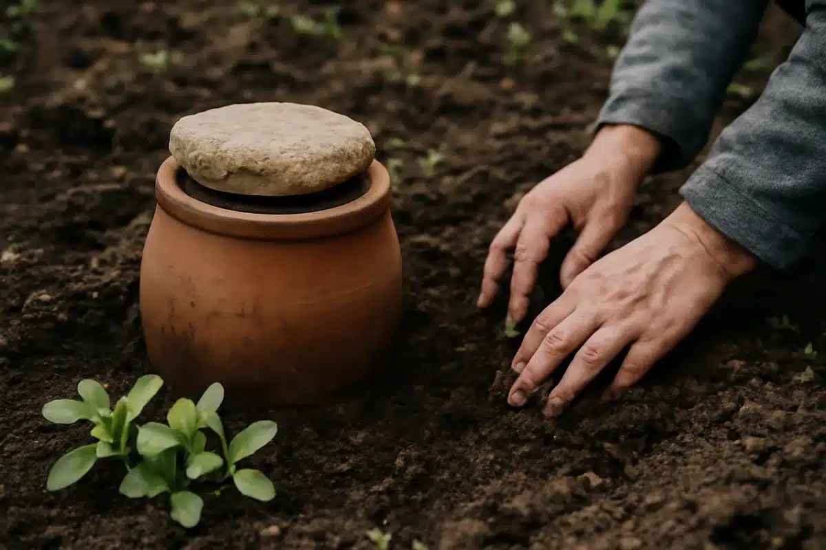 Riego por ollas y barril sumergido: ahorra agua y crea un jardín sostenible