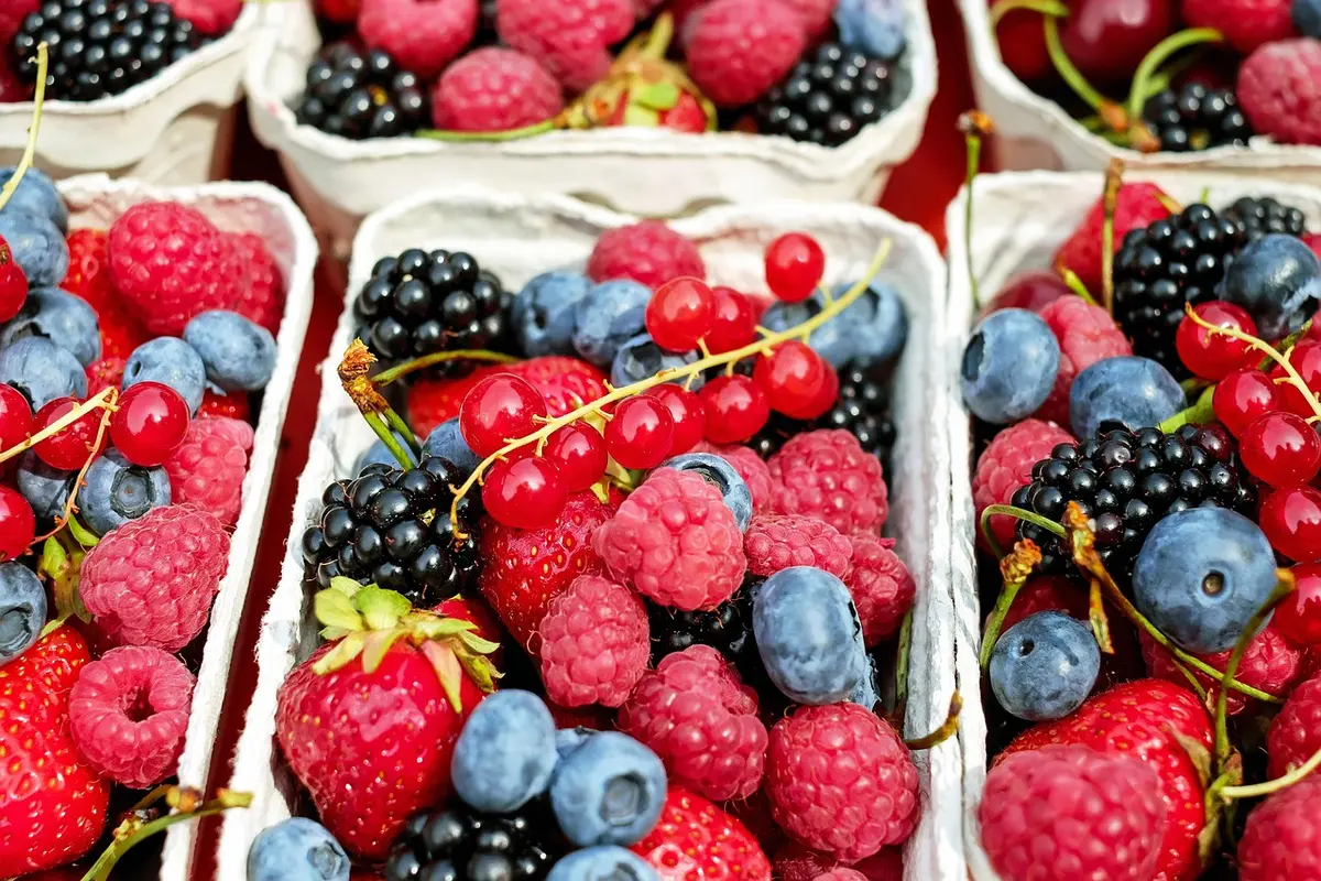 Camión de exportación con productos hortofrutícolas españoles en rampa de carga