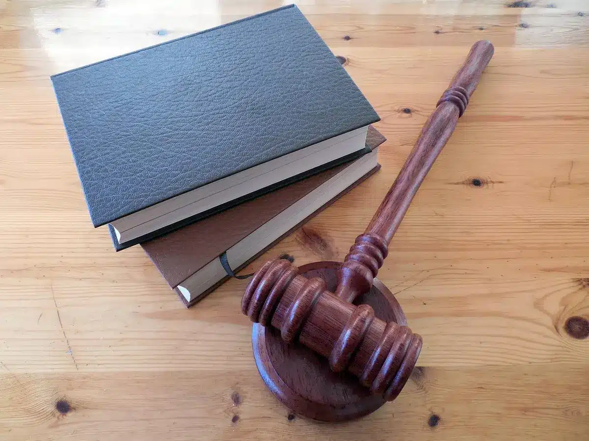 Documentos judiciales y un mazo que simbolizan recursos legales