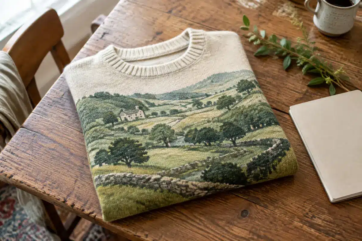 Carlos III debuta como diseñador en Burberry con un jersey inspirado en Birkhall