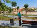 El Alcalde en la nueva zona verde