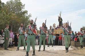 Mañana de Viernes Santo Pulpí - La Legión con Ntro. Padre Jesús Nazareno en el Monte Calvario