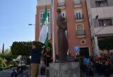 El izado de la bandera de Andalucía al son del himno ha sido el momento mas solemne del acto