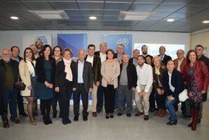 FOTO NUEVA EJECUTIVA PP GÁDOR CON JUANMA MORENO Y GABRIEL AMAT