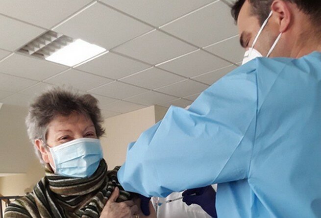 Mayores de la Residencia de Mayores de Pulpí vacunados con la segunda dosis