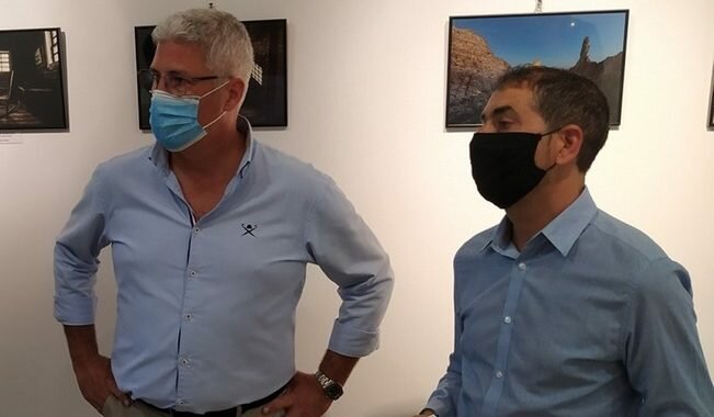 El alcalde de Huércal de Almería, Ismael Torres, y el concejal Manu Abad